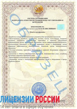 Образец сертификата соответствия (приложение) Реутов Сертификат ISO 27001